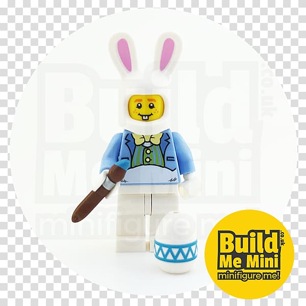 Lego Minifigures AFOL Easter Bunny, Easter transparent background PNG clipart