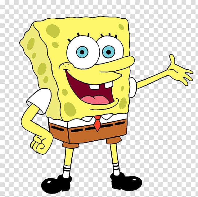 Spongebob Squarepants illustration, Spongebob Showing transparent background PNG clipart