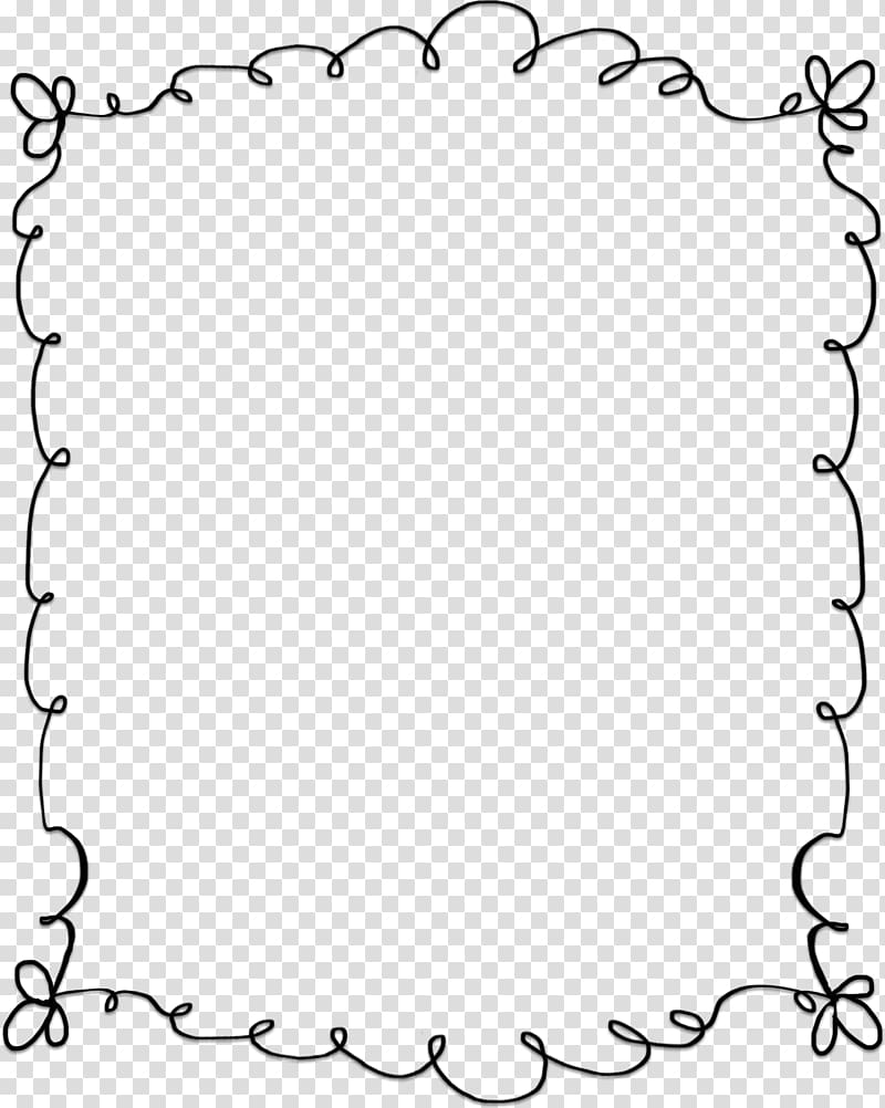 Black Frame Illustration Microsoft Word Cute Border Transparent Background Png Clipart Hiclipart