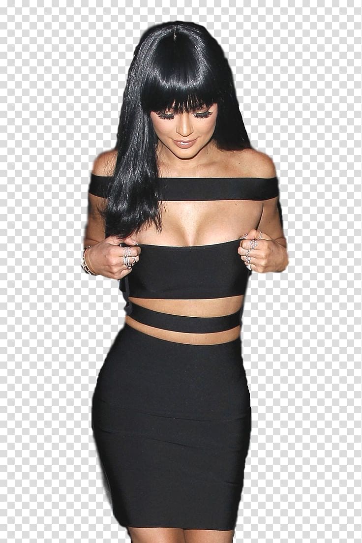 Kylie Jenner Keeping Up with the Kardashians Little black dress Kendall and Kylie Fashion, kylie jenner transparent background PNG clipart