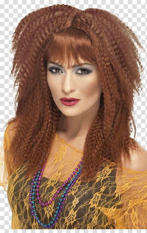 1980s Wig Costume Fashion Ponytail, dress transparent background PNG clipart