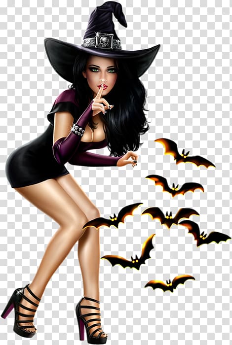 witch Halloween Woman Digital art Portable Network Graphics, kisekae witch transparent background PNG clipart