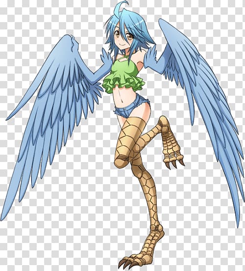 Harpy Monster Musume Lamia Centaur Dryad, chicken feet transparent background PNG clipart
