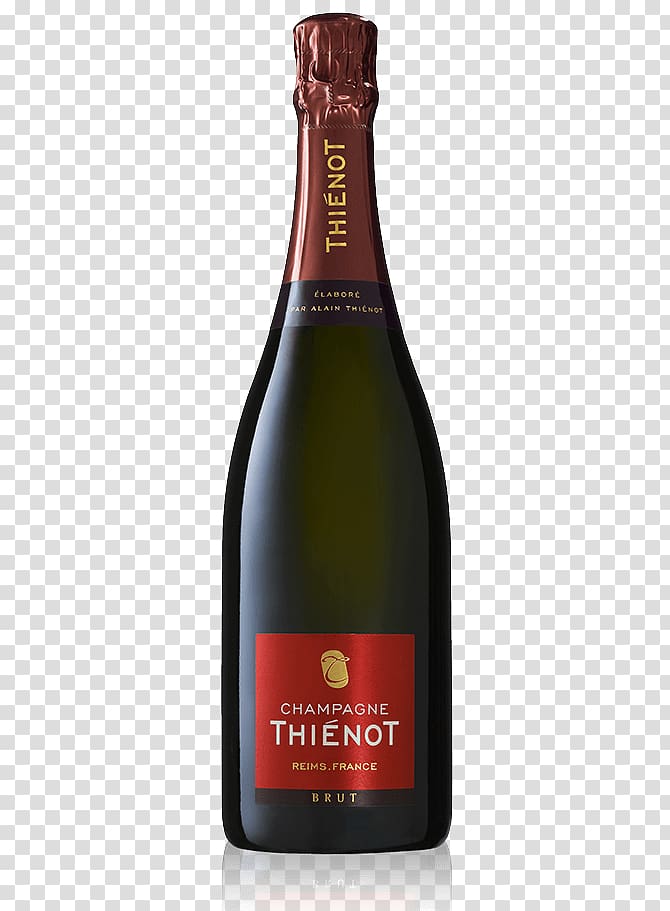 Thienot champagne bottle, Thiénot Brut transparent background PNG clipart
