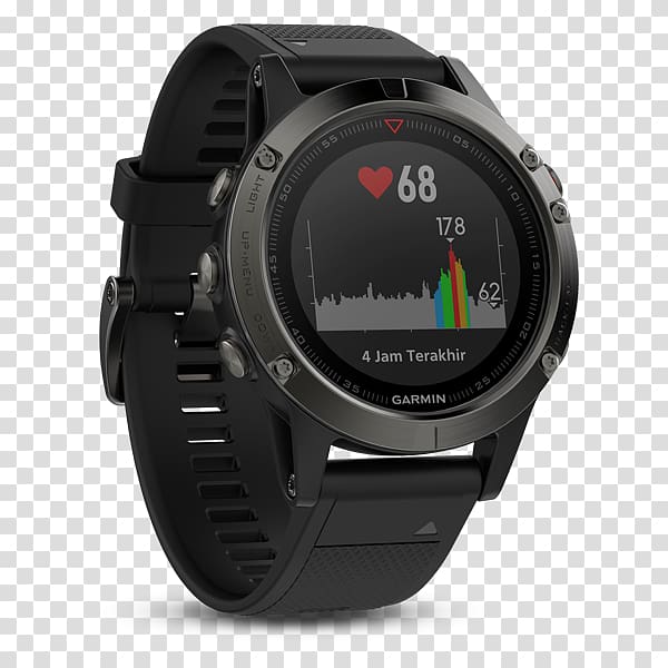 GPS Navigation Systems Garmin fēnix 5 Garmin Ltd. GPS watch Activity tracker, smartwatch transparent background PNG clipart