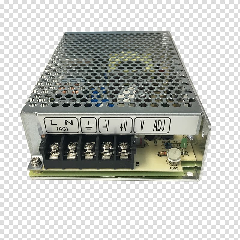 Power Converters Switched-mode power supply MEAN WELL Enterprises Co., Ltd. Electronics AC/DC receiver design, wall power supply transparent background PNG clipart