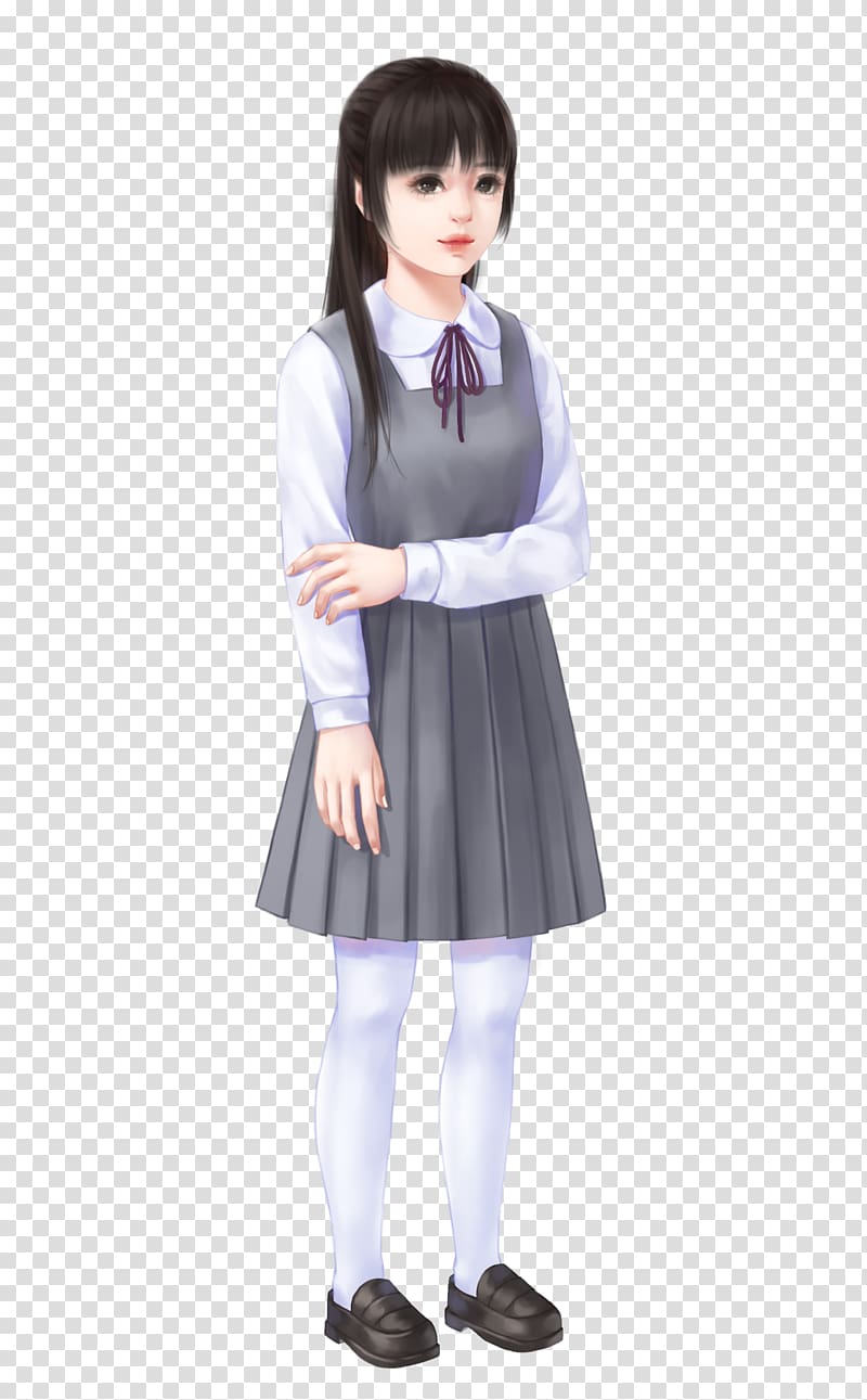 School uniform Girl Costume Clothing, School girl costume creative transparent background PNG clipart