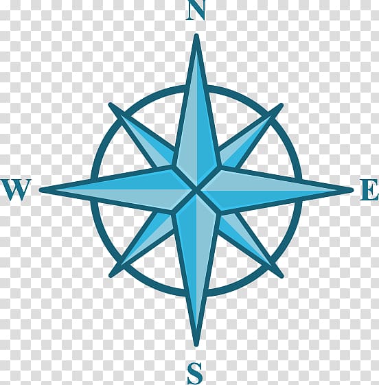 North Compass rose , round compass transparent background PNG clipart