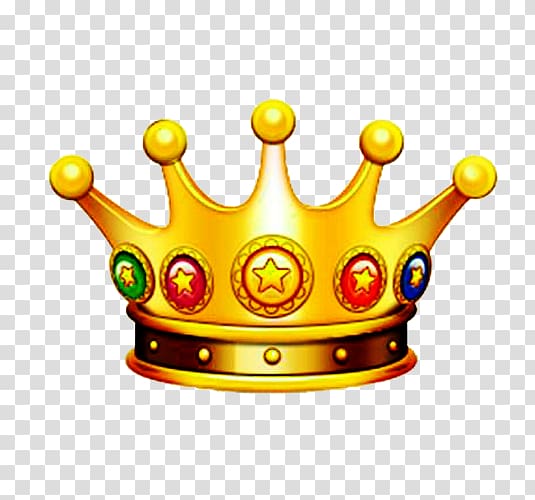 Yellow crown material transparent background PNG clipart