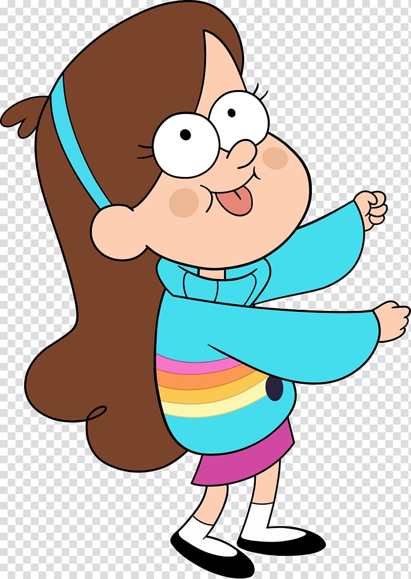 girl in blue long-sleeved top and pink skirt , Mabel Pines Dipper Pines Wendy Gravity Falls, pines transparent background PNG clipart