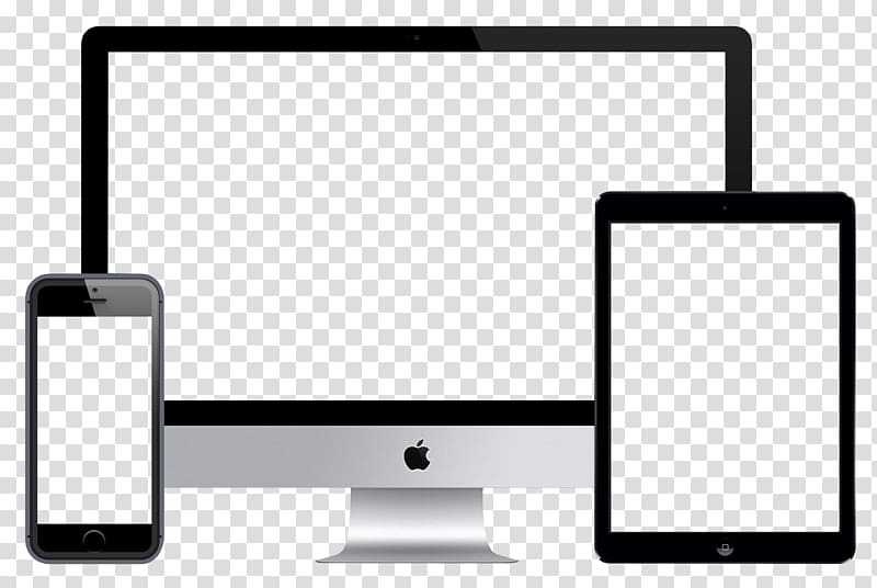 silver iMac, black iPad, and space grey iPhone 6 illustration, Responsive web design Web development, Responsive Web Design transparent background PNG clipart