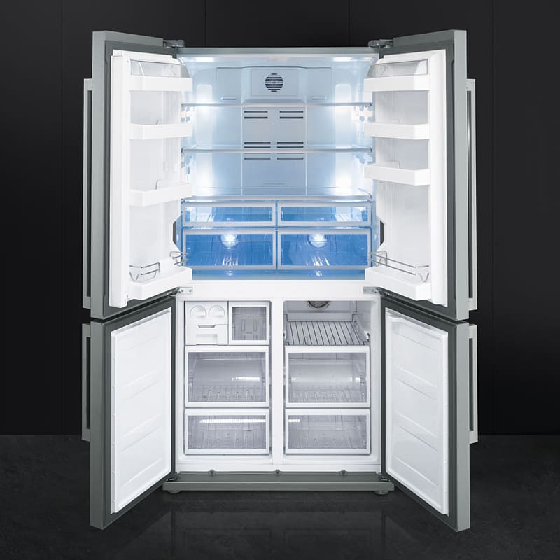 Refrigerator Smeg Home appliance Auto-defrost Kitchen, refrigerator transparent background PNG clipart