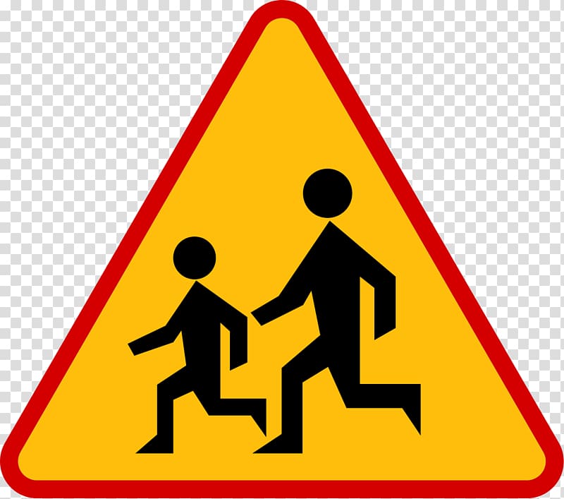 Traffic sign Warning sign Pedestrian crossing Road, thumbtack transparent background PNG clipart