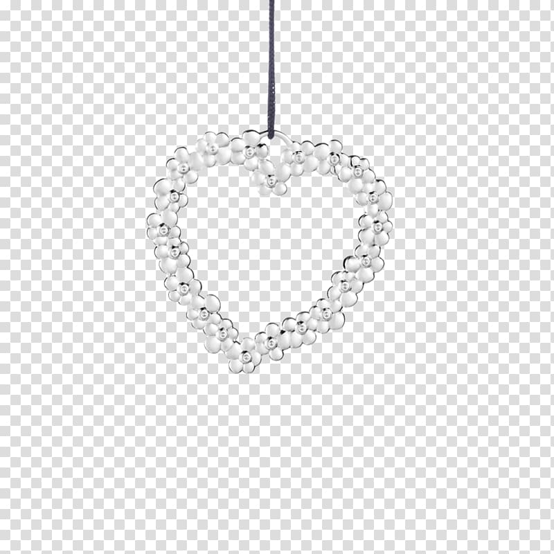 Rungstedlund Julepynt Silver Glass Heart, silver transparent background PNG clipart