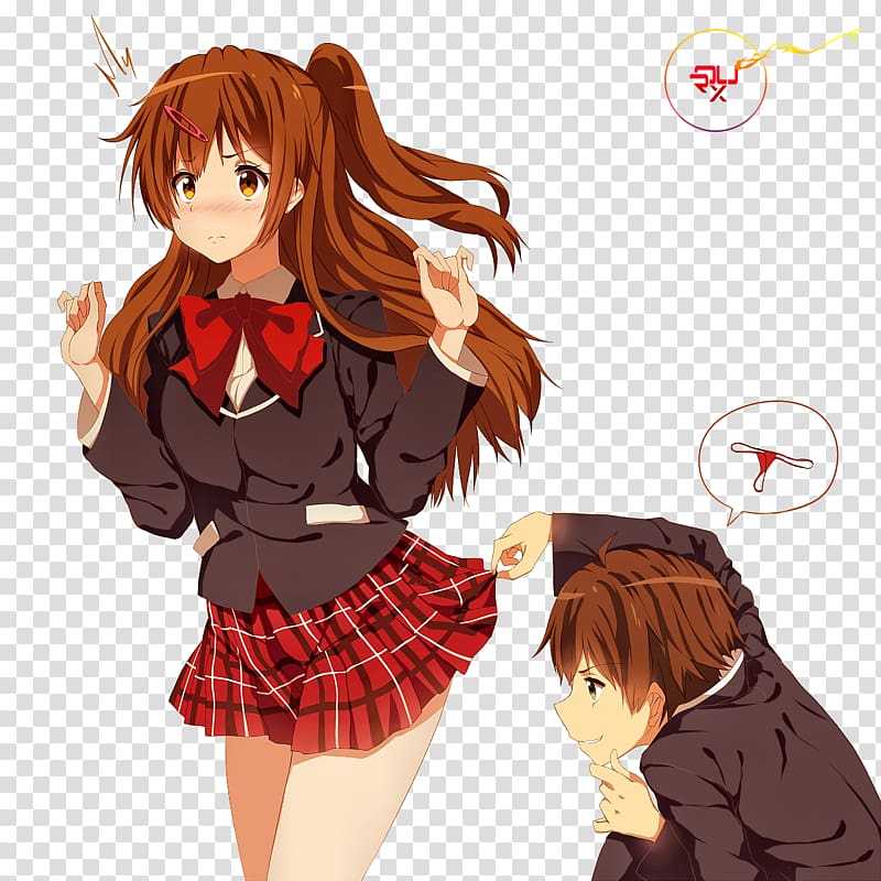 Anime Mangaka Brown hair Love, Chunibyo & Other Delusions, Anime transparent background PNG clipart