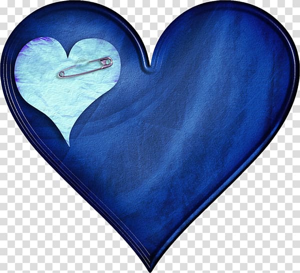 Heart Paper clip , Blue Love Do pintle transparent background PNG clipart