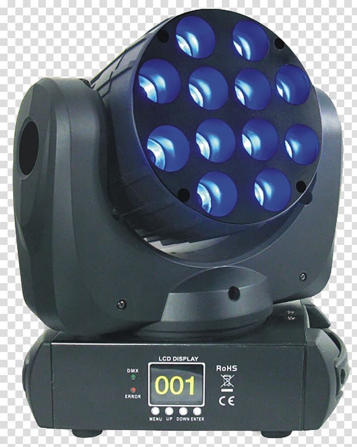 Intelligent lighting Light-emitting diode Gobo, moving head transparent background PNG clipart