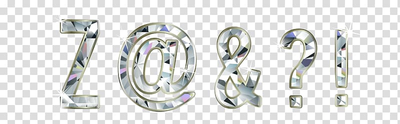 Z@&?! illustration, Letter Diamond Alphabet, Dazzling diamond alphabet material transparent background PNG clipart