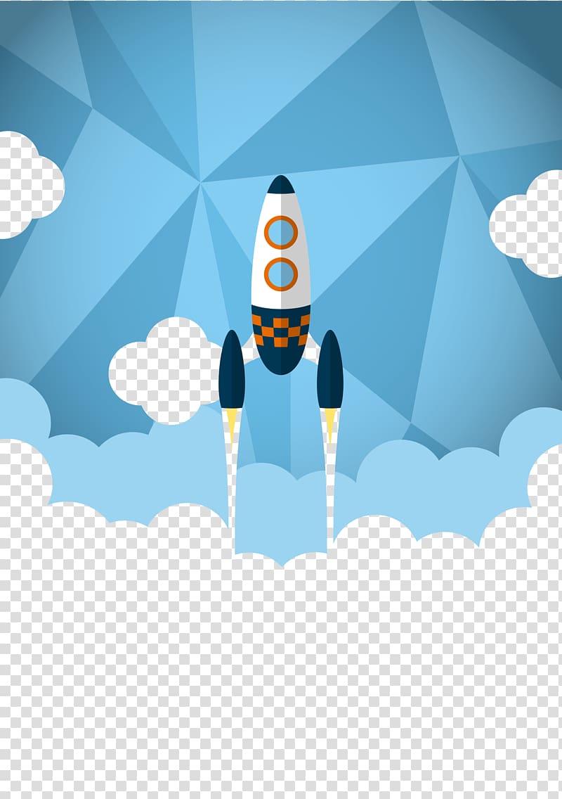 Rocket launch Flyer Space, Cartoon rocket transparent background PNG clipart