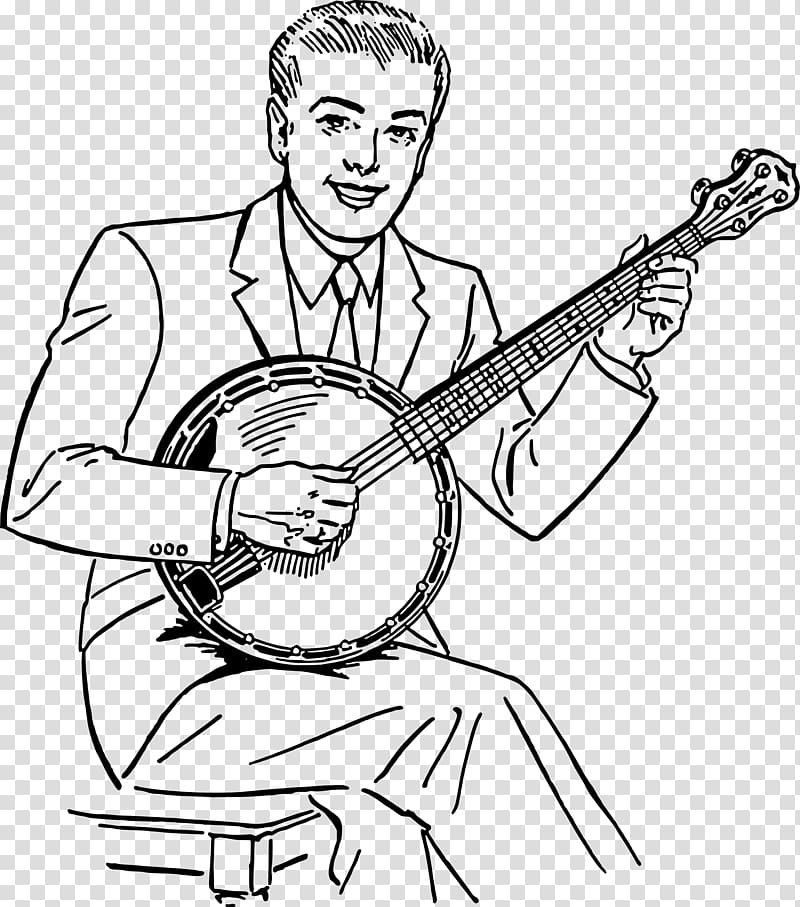 Steve Martin Banjo Drawing , musical instruments transparent background PNG clipart