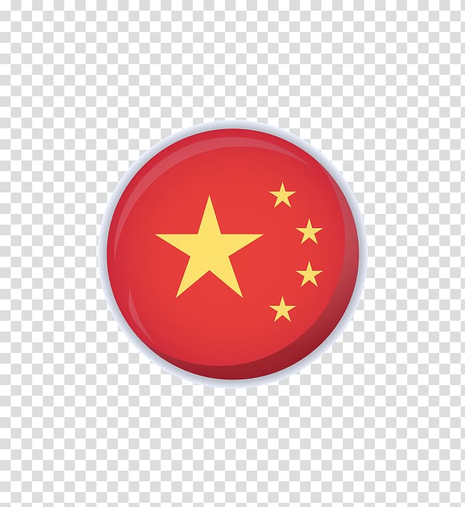Circle, Red Star Red Flag icon transparent background PNG clipart