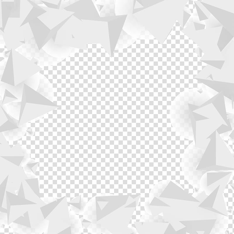 White Triangle Pattern, cartoon triangle frame material transparent background PNG clipart