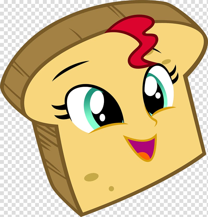 Sunset Shimmer Toast Bread Cartoon , toast transparent background PNG clipart
