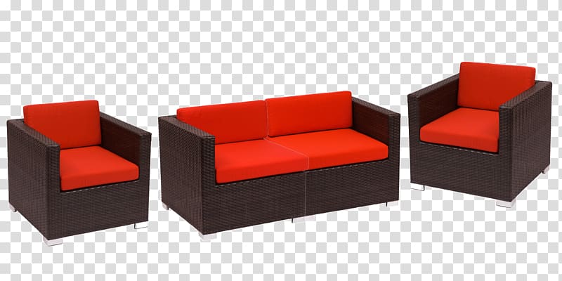 Table Rattan Couch Furniture Chair, colored rattan transparent background PNG clipart