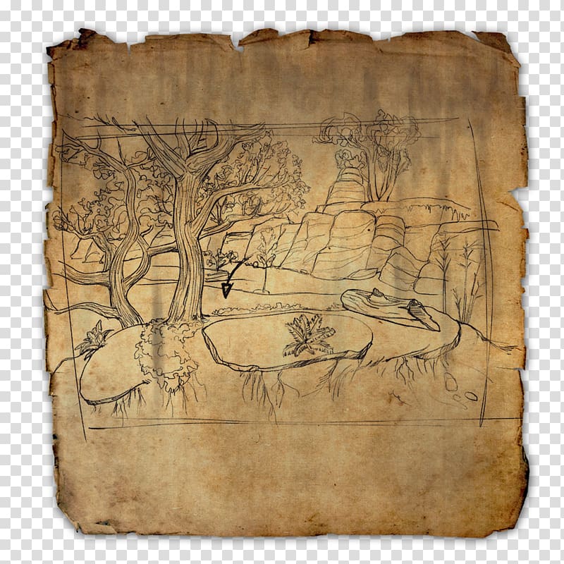 Elder Scrolls Online: Morrowind Treasure map YouTube, treasure transparent background PNG clipart