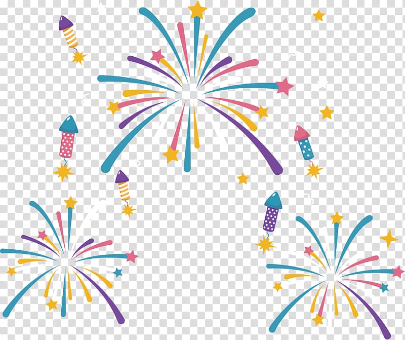 Fireworks Firecracker , Colorful fireworks transparent background PNG clipart