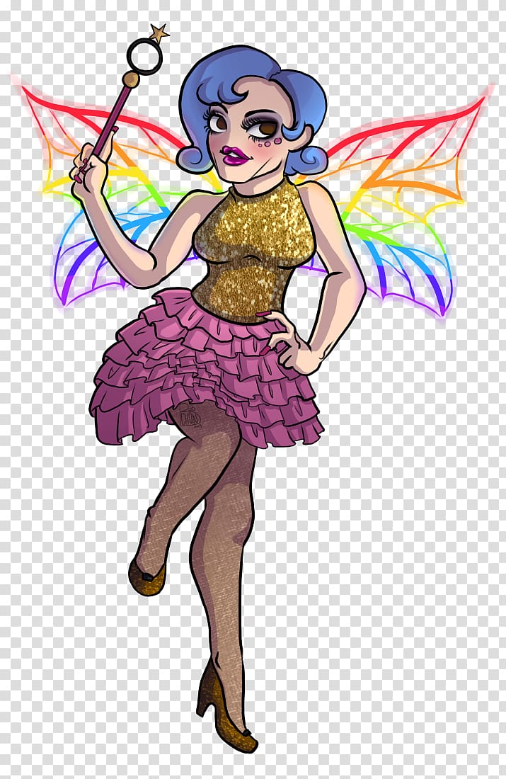 Fairy Costume design , Drag Queen transparent background PNG clipart