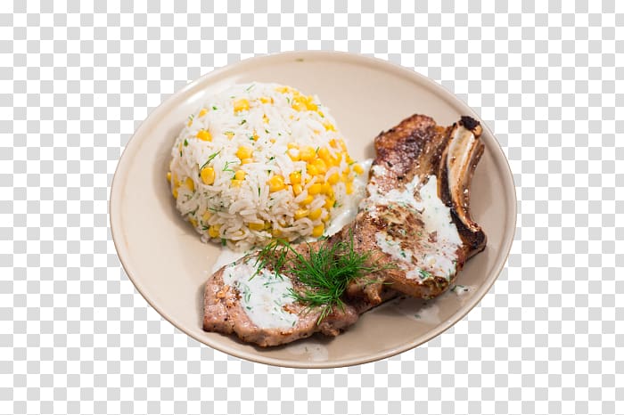 Breakfast Vegetarian cuisine Comfort food Recipe, pork cutlet transparent background PNG clipart