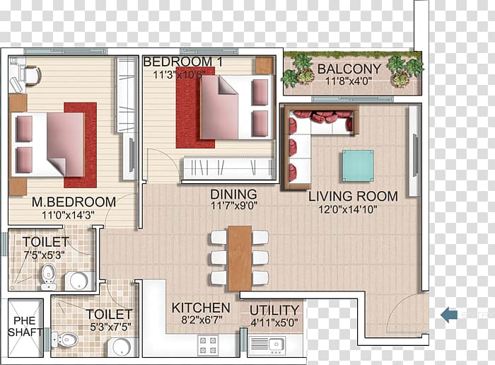 Floor plan SJR Primecorp Parkway Homes Apartment Square foot House, real estate ads transparent background PNG clipart