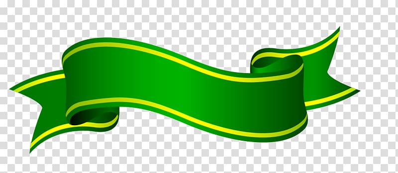 green and yellow ribbon illustration, Ribbon transparent background PNG clipart