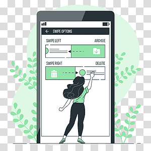 illustration, Swipe options, options, phone, device, preferences, settings transparent background PNG clipart thumbnail