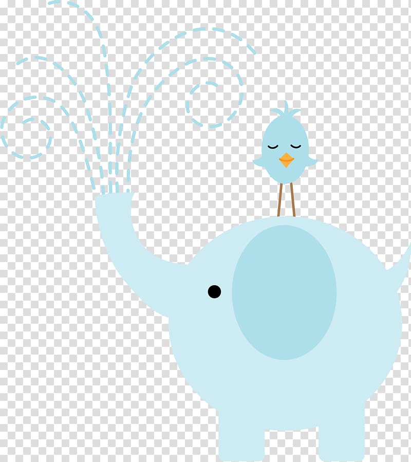 blue elephant and bird graphic, Elephant Elefantes , elephant transparent background PNG clipart