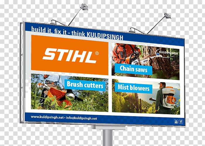 Air filter Stihl Chainsaw Display advertising, chainsaw transparent background PNG clipart