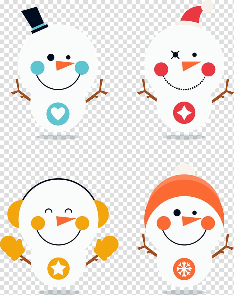 Snowman Christmas , hand-drawn cartoon snowman transparent background PNG clipart
