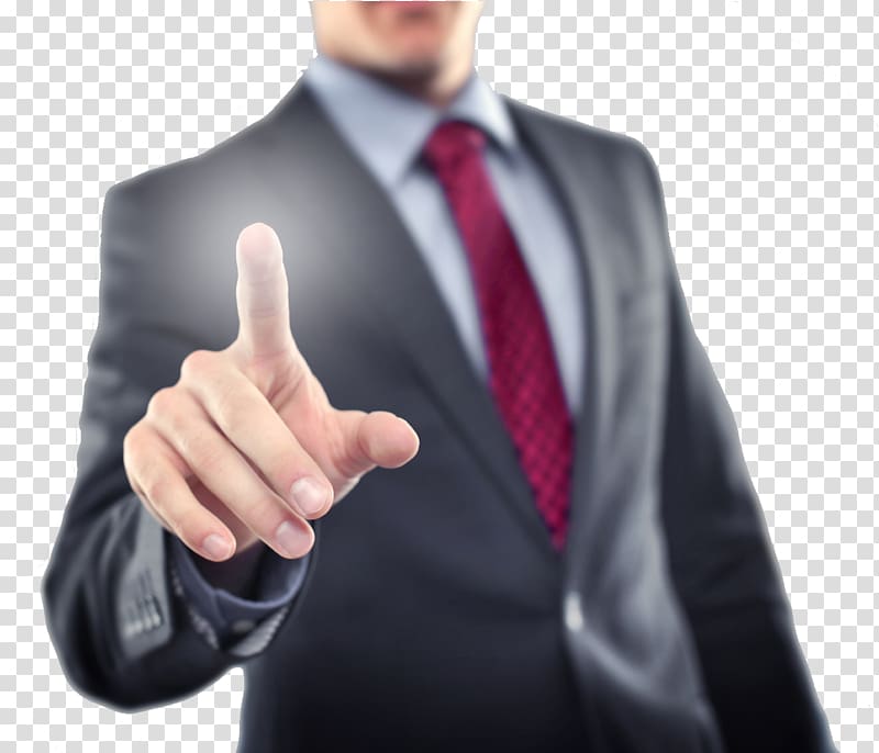 man in black suit pointing finger, Web development Web design Website World Wide Web Internet, A man wearing a suit background transparent background PNG clipart