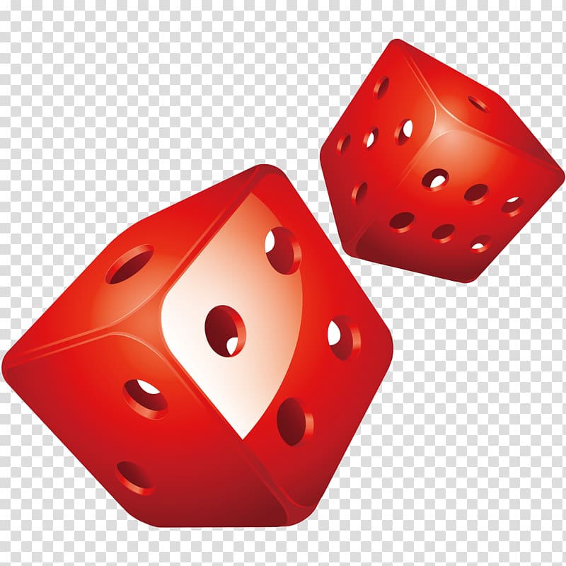 Ludo Dice Gambling , Hollow red dice transparent background PNG clipart