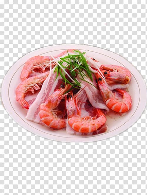 Dried shrimp Asian cuisine Salt-cured meat Napa cabbage, Dried shrimp steamed bacon transparent background PNG clipart