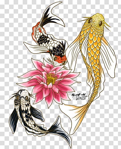 Butterfly Koi Tattoo ink Fish, fish transparent background PNG clipart