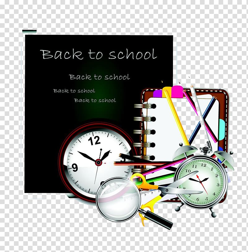 Learning Illustration, Blackboard and learning tools transparent background PNG clipart