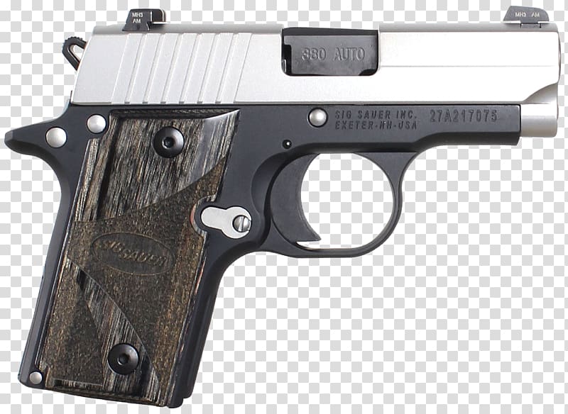 .380 ACP SIG Sauer P238 SIG Sauer P938 Automatic Colt Pistol, Handgun transparent background PNG clipart