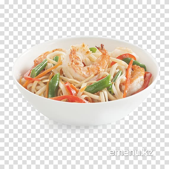Lo mein Chinese noodles Chow mein Fried noodles Pad thai, Shrimp transparent background PNG clipart