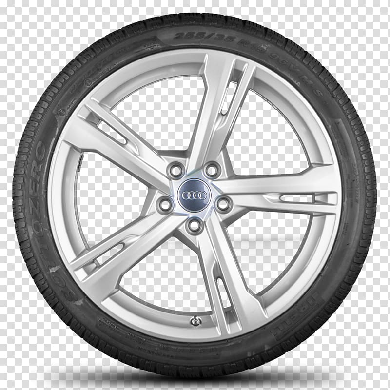 Alloy wheel Audi S5 Tire Car, tyre transparent background PNG clipart