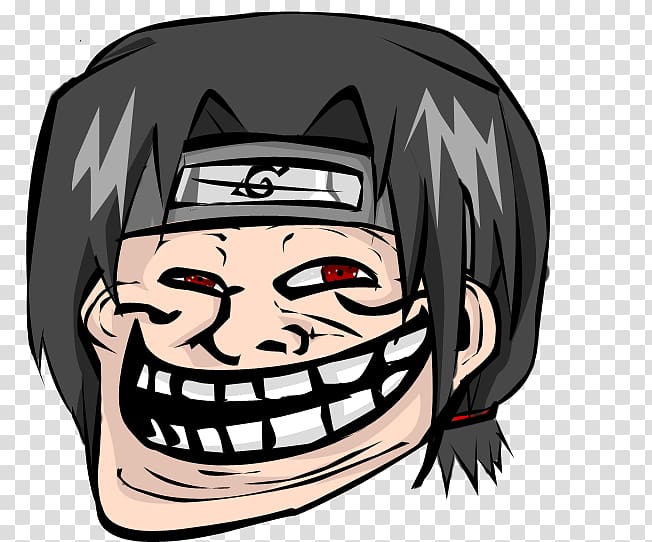 Naruto character illustration, Naruto Troll Face transparent background PNG clipart
