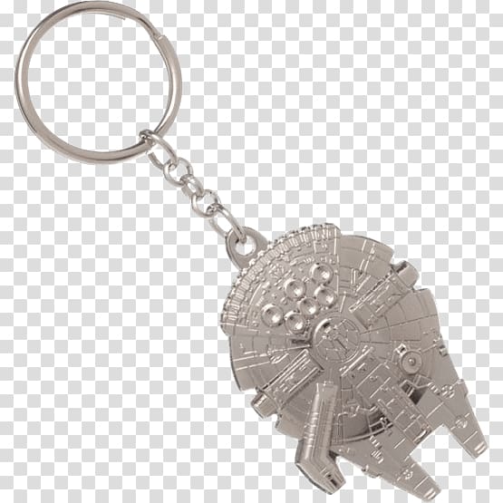 Han Solo Millennium Falcon Star Wars Rey Key Chains, Millennium falcon transparent background PNG clipart