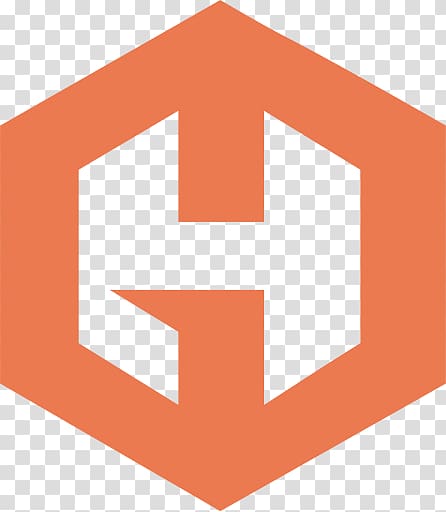 orange H logo, Hosted Graphite Logo transparent background PNG clipart