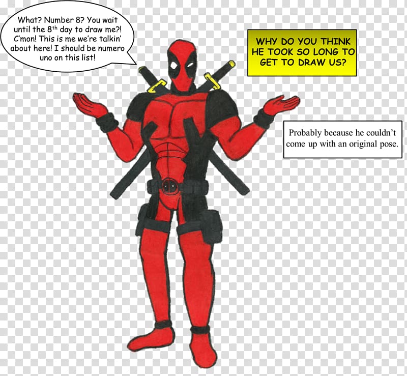 Figurine Action & Toy Figures Joint Superhero Animated cartoon, Deadpool comic transparent background PNG clipart